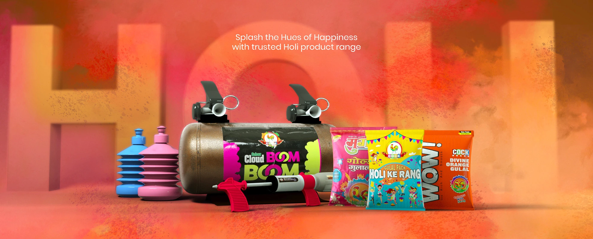 Organic & Skin-friendly Holi Colours Product Range