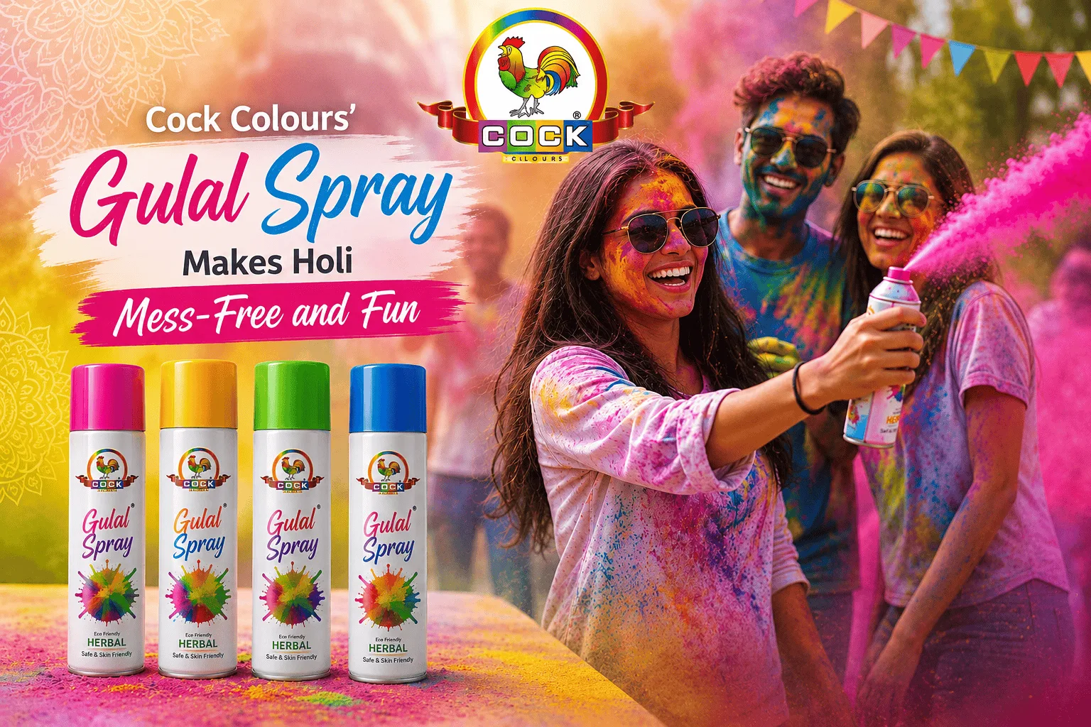 Gulal Spray: Mess-Free & Fun Holi