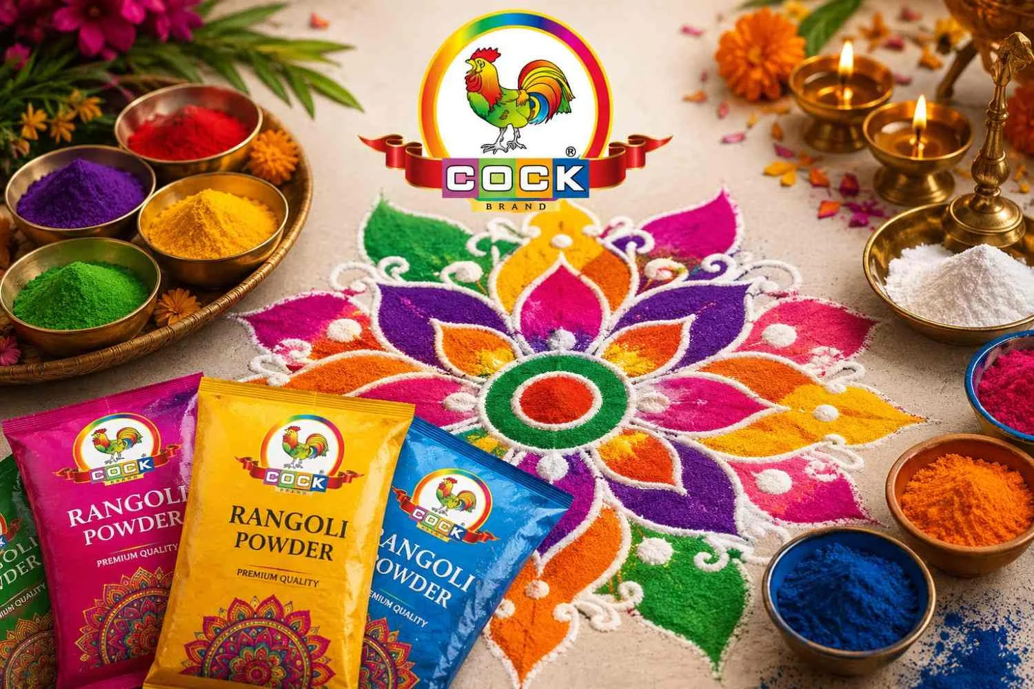 Meta Title: Rangoli Powder Colours for Vibrant Designs