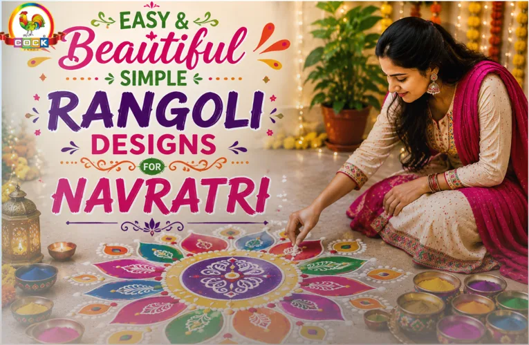 Easy & Beautiful Simple Rangoli Designs for Navratri